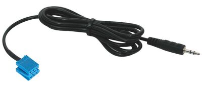 Phonocar 04140 AUX bemenet audiokábel Mini ISO – Jack 3.5, 70 cm, Alfa Romeo, Fiat, Lancia, Mercedes kompatibilitás