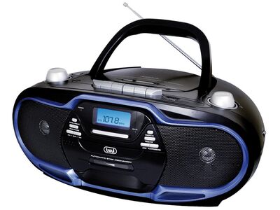 Trevi CMP 574 USB Hordozható Boombox Sztereó CD, USB és Kazettás Lejátszó, digitális FM rádióval, 20W teljesítménnyel
