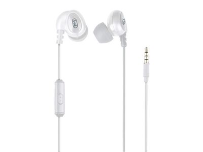 Trevi HMP 696 M mini sztereó fülhallgató mikrofonnal, 3,5 mm-es jack csatlakozó, tiszta hangzás és mély basszus. Fehér