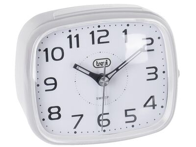 Trevi SL 3054 kvarc ébresztőóra LED megvilágítással, elektronikus ébresztéssel és halk SWEEP működéssel, fehér színben