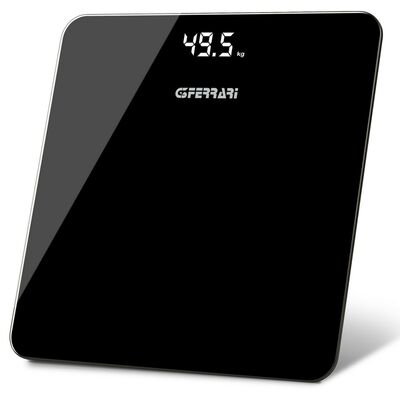 G3 Ferrari G30058 digitális személymérleg rejtett LED kijelzővel, edzett üveg, 180 kg, 50 g pontosság