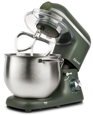Girmi IM50 asztali konyhai robotgép 8 literes rozsdamentes acél tállal, 2200W, zöld színben, 6 sebességfokozattal
