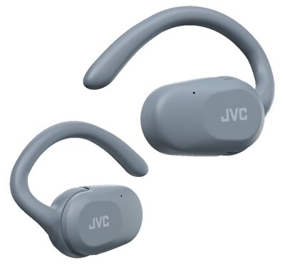 JVC HA-NP40T-A-U True Wireless Nearphones – open-ear dizájn, 26 órás üzemidő, IPX4 védelem, Kék színű