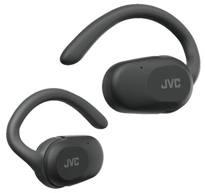 JVC HA-NP40T-B-U True Wireless Nearphones – open-ear dizájn, 26 órás üzemidő, IPX4 védelem, Fekete színű