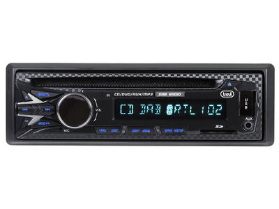 Trevi XCD 5790 DAB Autórádió – CD/DVD, DAB+ és FM rádió, Bluetooth, USB és SD lejátszás, video kimenet