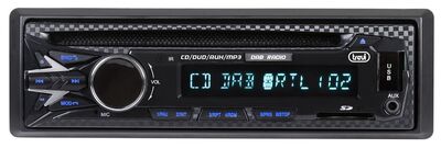 Trevi XCD 5790DAB Professzionális autórádió CD/DVD, DAB+ digitális rádió, Bluetooth, USB/SD, távirányítóval