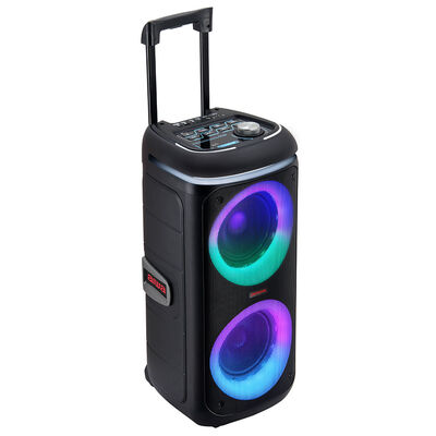 Aiwa KBTUS-480 hordozható Bluetooth party hangszóró – HyperBass, 100W, akár 8 óra lejátszás, látványos fények