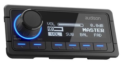 Audison DRC MP CAN Professzionális digitális távvezérlő CAN BUS protokollal, OLED kijelzővel és RGB háttérvilágítással