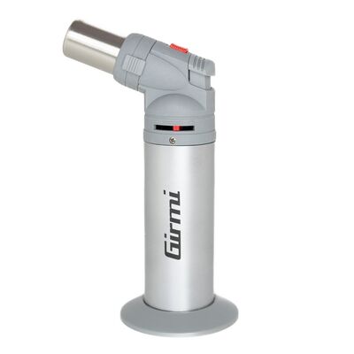 Girmi AG55 zsebsárkány kétféle láng, állítható hőfok, biztonsági zár, butángázzal újratölthető, Ezüst színben