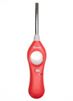 Girmi  AG21 újratölthető gázgyújtó, állítható láng, biztonsági zár, környezetbarát, konyhába, grillhez és kandallóhoz. Piros