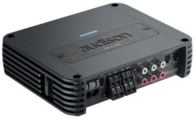 Audison SR 4.300 ver.2 Audison 4 csatornás D-osztályú autóhifi erősítő 4 x 130W 2 Ohm, kompakt kivitel, teljes körű szűrőszakasz
