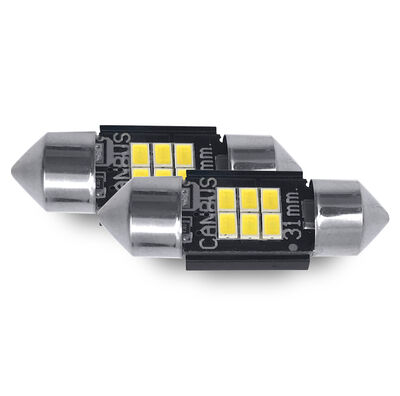 Phonocar 07701 Professzionális LED C5W izzó 31mm, 1,9W, 12V, IP65, tiszta fehér fény, prémium autós világítás