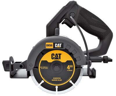 Cat DX55 Power+ kézi körfűrész hidegburkolat vágáshoz 1400W 110mm IP44 vizes rendszerrel
