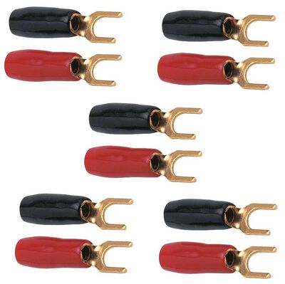 Phonocar 042172 villás saru csomag előszigetelt, 6 mm² kábelhez, 4,3 mm villaszélesség, 10 db-os készlet