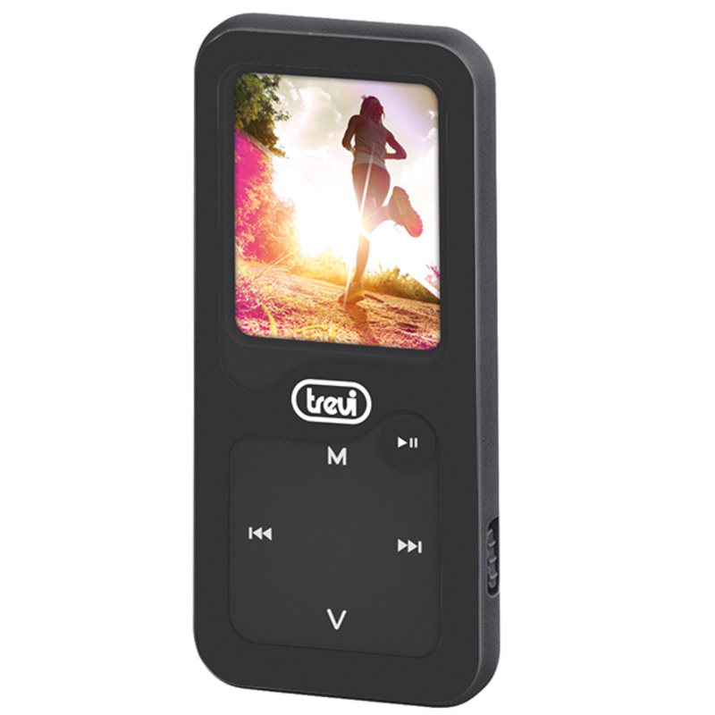 Trevi MPV 1780  MP3 lejátszó Bluetooth csatlakozással, lépésszámlálóval, FM rádióval fekete színben fülhallgatóval