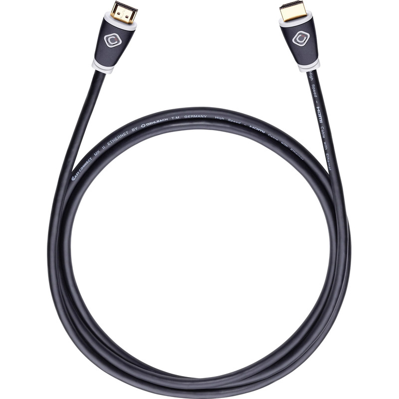 Oehlbach Easy Connect 75 Ethernet képes HDMI kábel 0,75 m OB 126