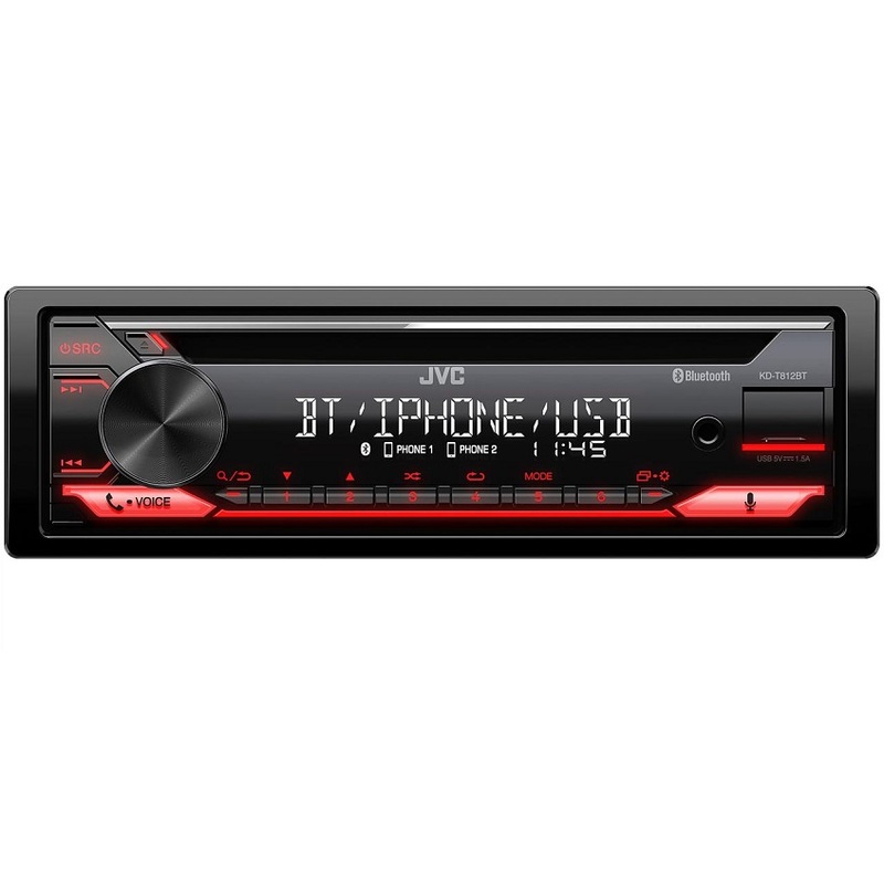 JVC KD-T812BT Autórádió USB bemenettel és Bluetooth csatlakozással