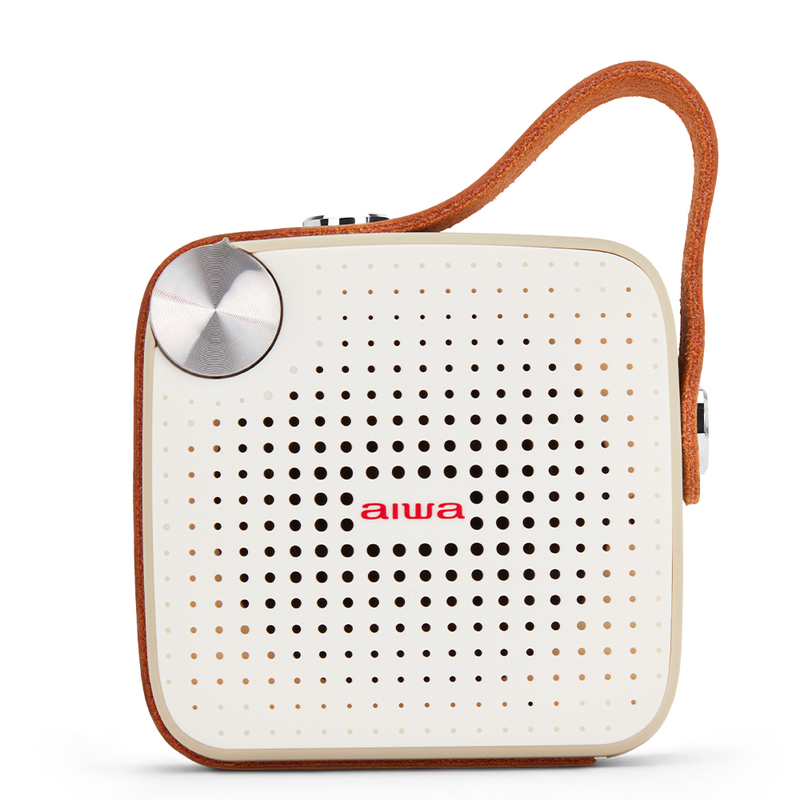 Aiwa BS-100GY Hordozható Bluetooth hangszóró krém/narancs színben