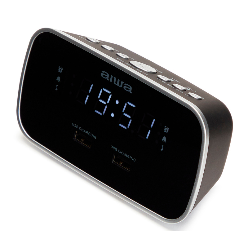 Aiwa CR-90BT Radio-réveil FM AUX, Bluetooth, USB noir - Conrad