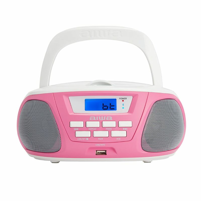 Aiwa BBTU-300PK Hordozható médialejátszó, rózsaszín színben