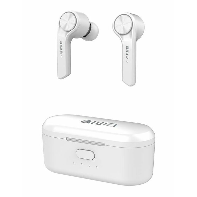 Aiwa ESP-350WT Bluetooth fülhallgató, fehér színben