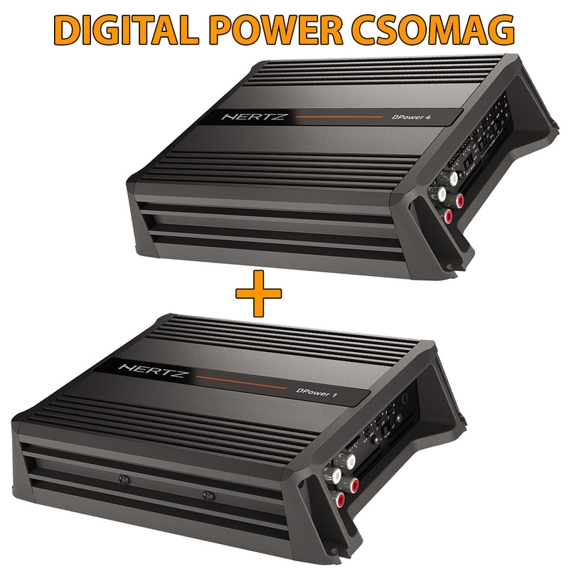 Hertz DIGITAL POWER csomag DPower 1 + DPower 4 erősítő csomag
