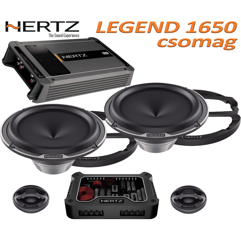 Hertz Legend 1650 csomag ML Power 4,  4/3/2 csatornás erősítő + Mille Legend MLK 1650.3 hangszórókészlet