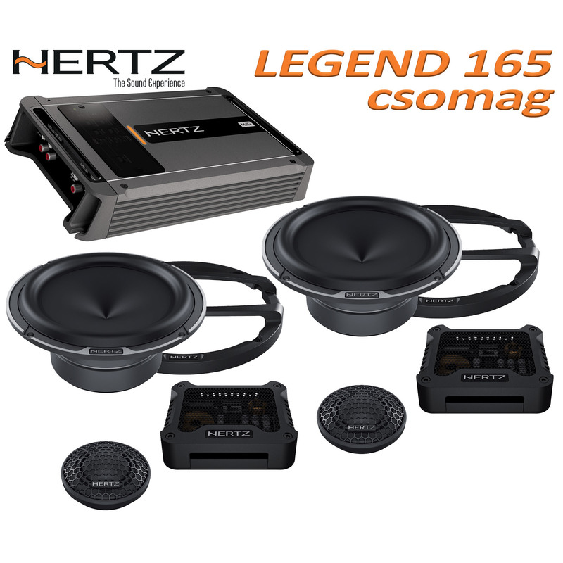 Hertz Legend 165 csomag ML Power 4,  4/3/2 csatornás erősítő + Mille Legend MLK 165.3 hangszórókészlet