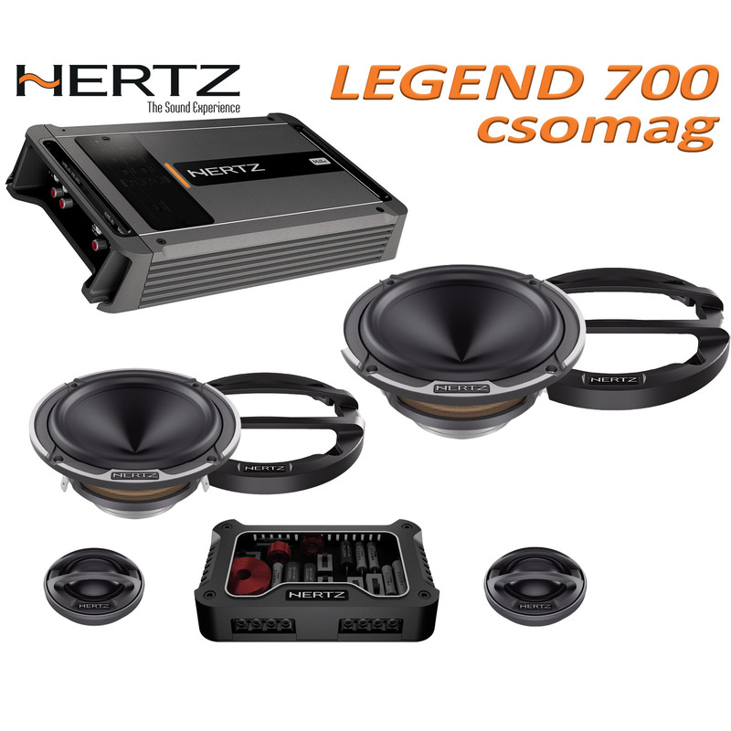 Hertz Legend 700 csomag ML Power 4,  4/3/2 csatornás erősítő + Mille Legend MLK 700.3 hangszórókészlet