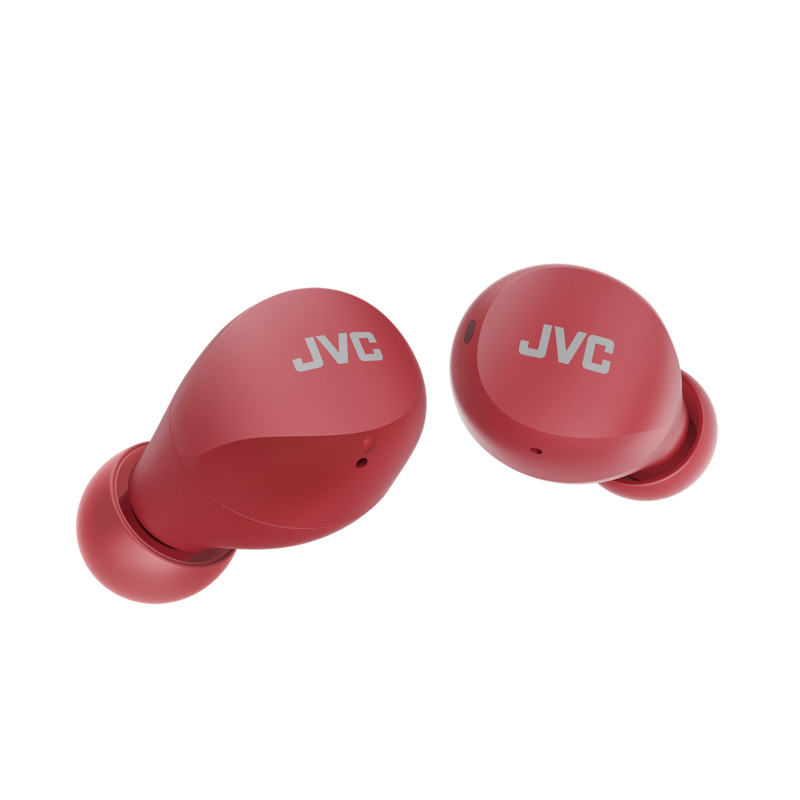 JVC HA-A6T-R-U True Wireless Gummy fülhallgató akár 23 órás akkumulátor üzemidővel