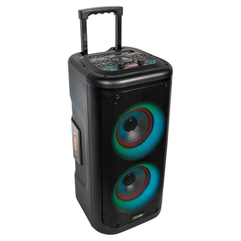 Aiwa KBTUS-450 LIGHTNING Nagy teljesítményű hordozható party hangszóró Hyperbass és karaoke funkcióval