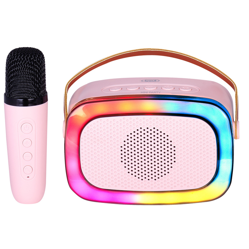 Trevi XR 8A01 Pink XR JUMP Bluetooth hangszóró, karaoke funkcióval és mikrofonnal, rózsaszín