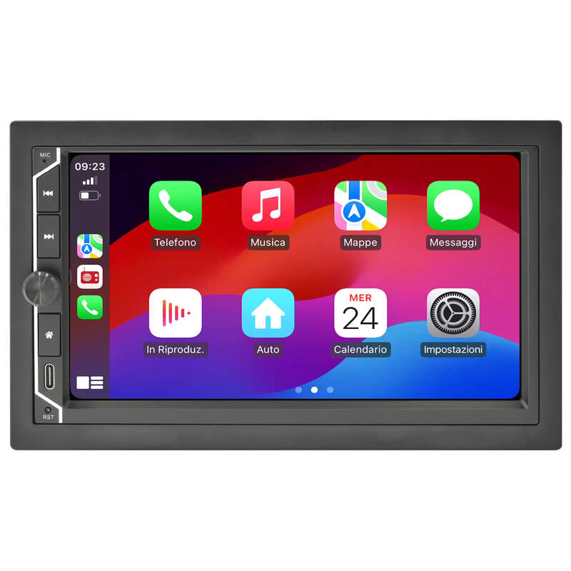 Phonocar VM018 2 DIN multimédia Apple CarPlay és Android Auto Wifi csatlakozással
