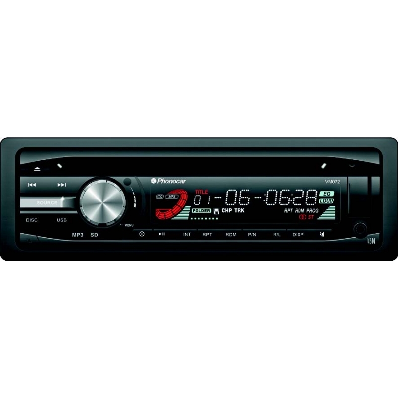 Phonocar VM072 Autórádió DVD/CD/MP3 USB, Bluetooth és sok más extra szolgáltatással