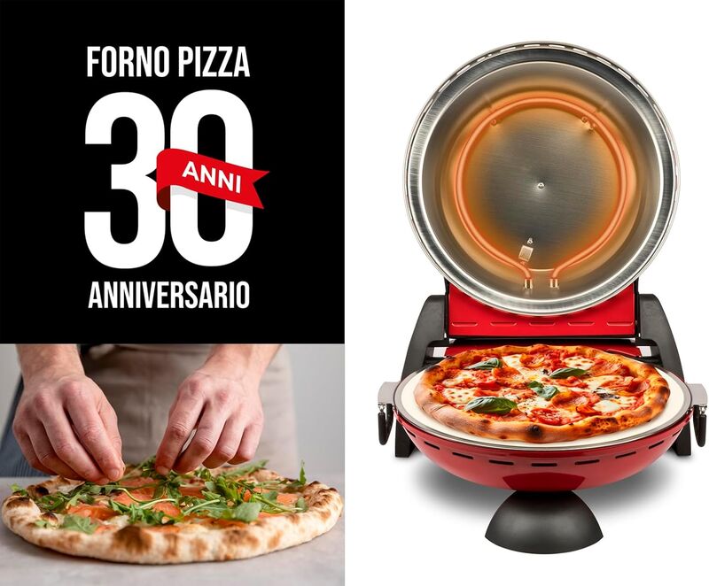 G3 Ferrari  G10177 Forno Pizza Delizia Anniversary: Az igazi pizzasütés élménye! Limitált változat! Piros színű