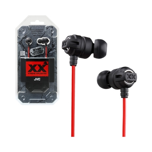 JVC HA-FX1X Xtreme Xplosives Bass Pro sorozatú fülhallgató fekete/piro...