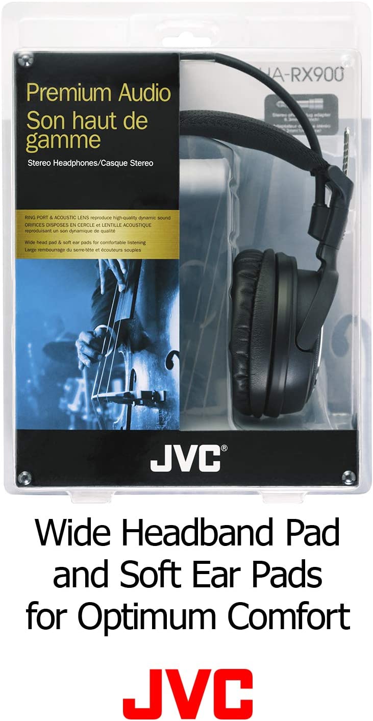 JVC HA-RX900 Akusztikus lencsével ellátott, zárt fejhallgató otthoni z...