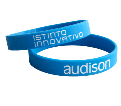 Audison AW Silikon Szilikon reklám karkötő Audison felírattal