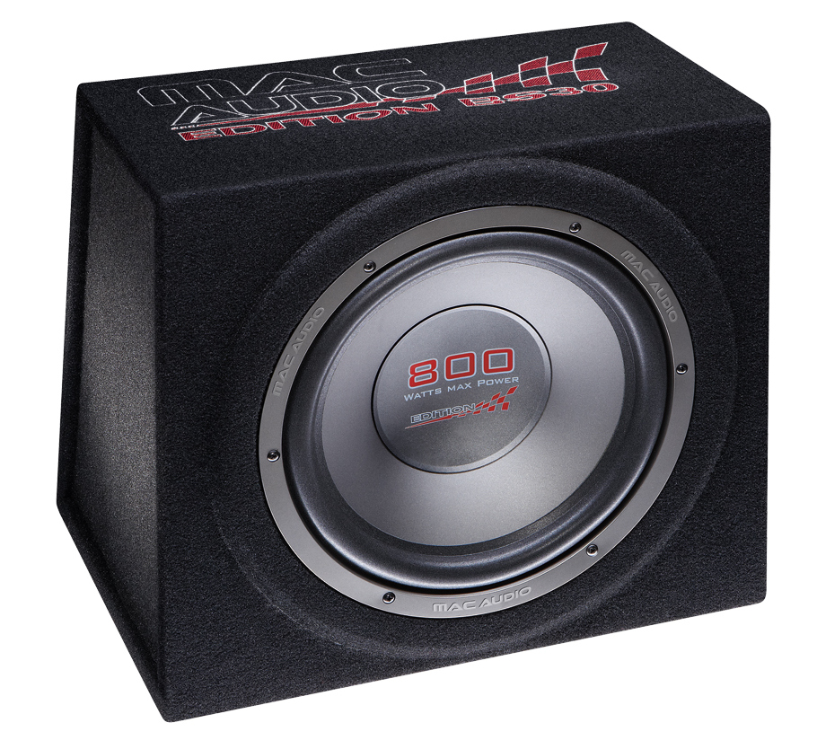 macAudio Edition BS30 Black Zárt mélynyomóláda, 30cm, 800W