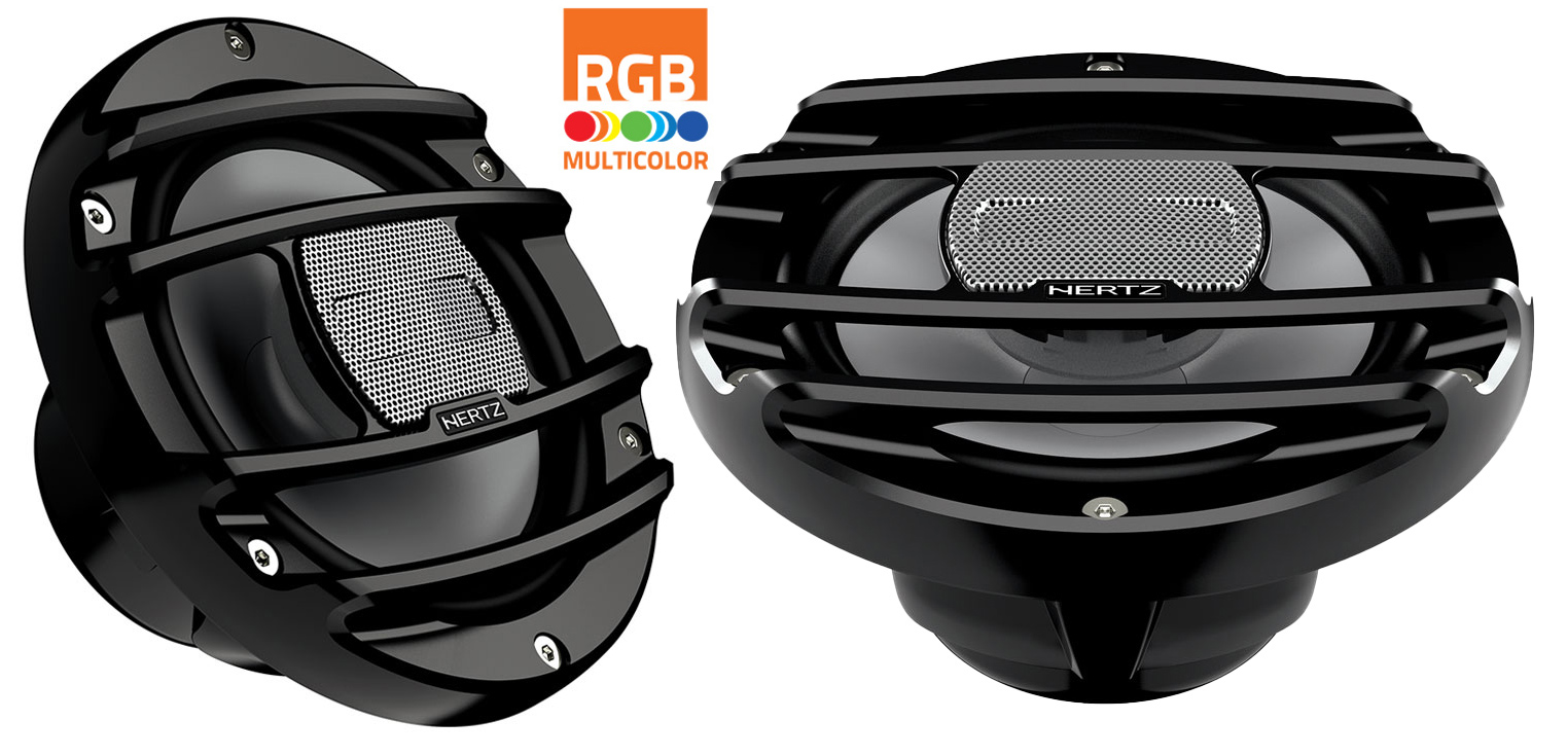 Hertz HMX 8 S-LD 20cm-es koaxiális powersport hangszóró RGB LED világí...