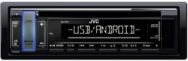 JVC KD-T401 CD-s autórádió variálható színű választógombbal