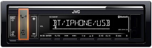 JVC KD-X361BT Bluetooth Mechanika nélküli autórádió USB bemenettel...