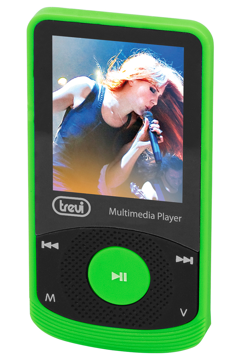 Trevi MPV 1725 SD Multimédia lejátszó, fekete-zöld színben