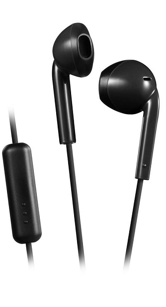 JVC HA-F17M B Utcai fülhallgató mikrofonnal, fekete színben