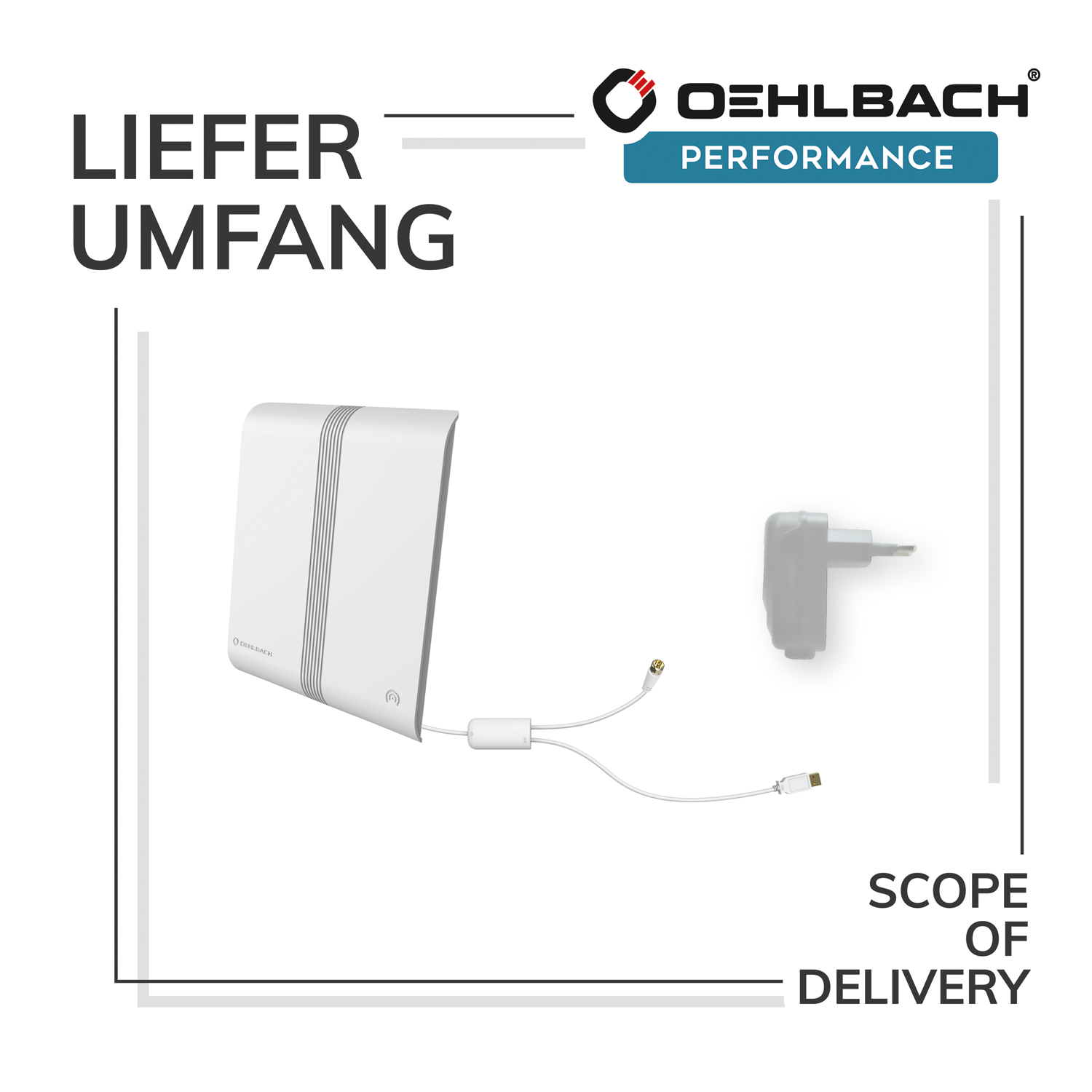 Oehlbach OB 17226 Scope Audio Scope Audio DAB+/FM beltéri antenna beép...
