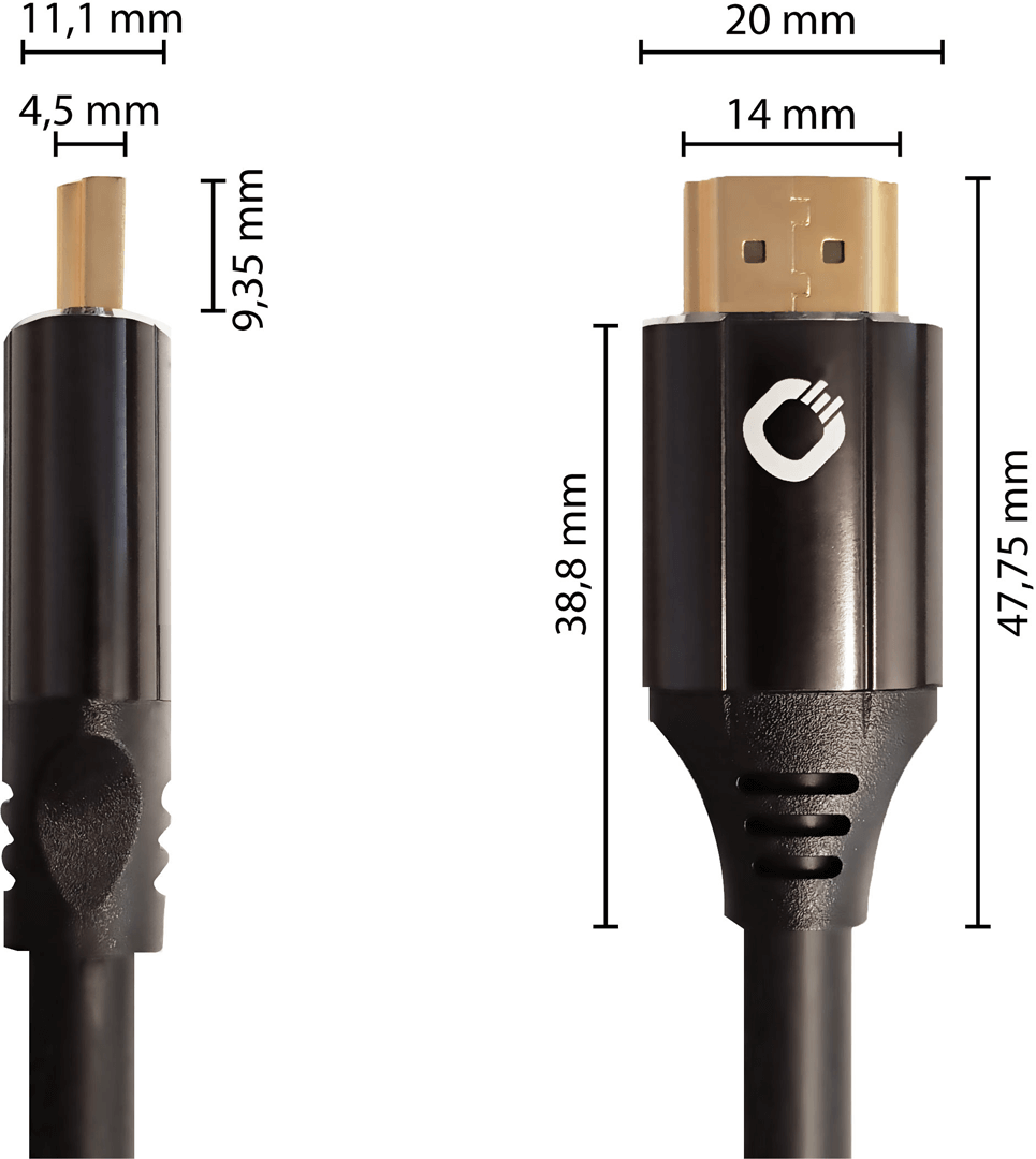 Oehlbach Black Magic MKII HDMI OB 92492 8K-s HDMI - HDMI kábel 1,5 m f...
