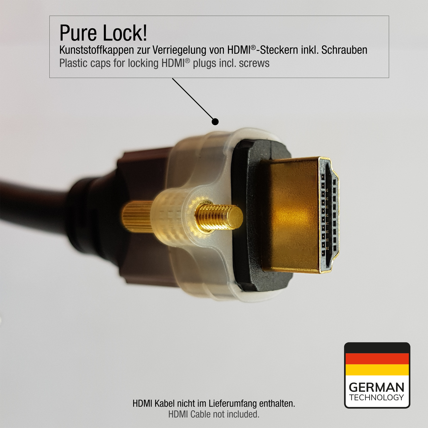 Oehlbach OB 55063 Pure Lock Performance Német technológiájú HDMI dugó ...