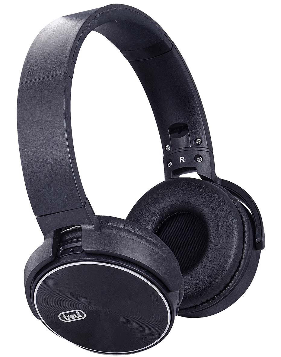 Trevi DJ 12e50 BT Bluetooth fejhallgató mikrofonnal, fekete színben