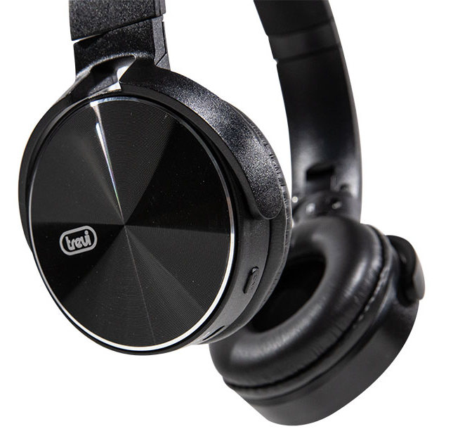 Trevi DJ 12e50 BT Bluetooth fejhallgató mikrofonnal, fekete színben