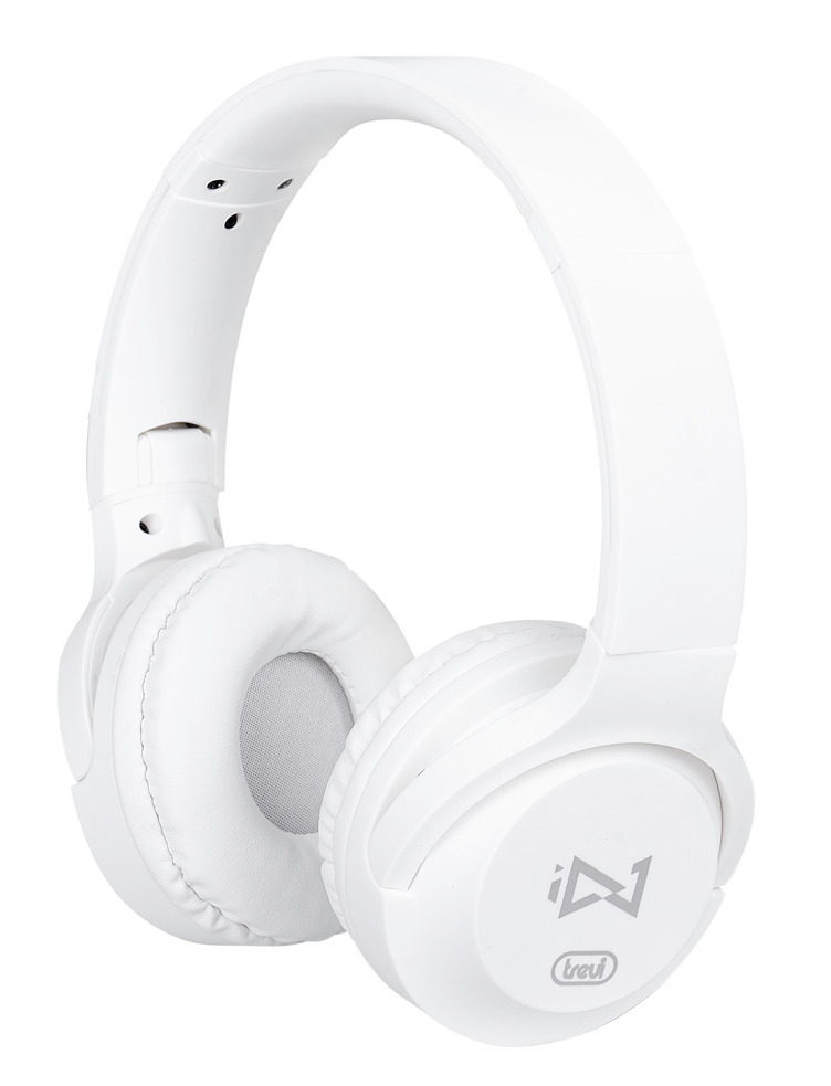 Trevi DJ601M Digitális sztereó fejhallgató mikrofonnal, fehér színben...